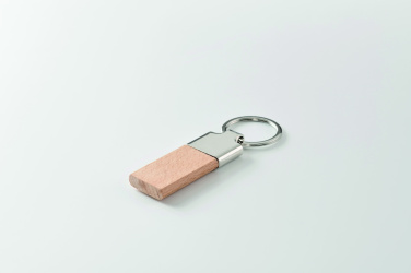 Logotrade corporate gifts photo of: Key ring with rubber wood
